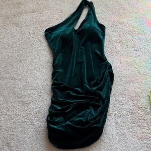 Klassy Network Green Velvet Brami Dress